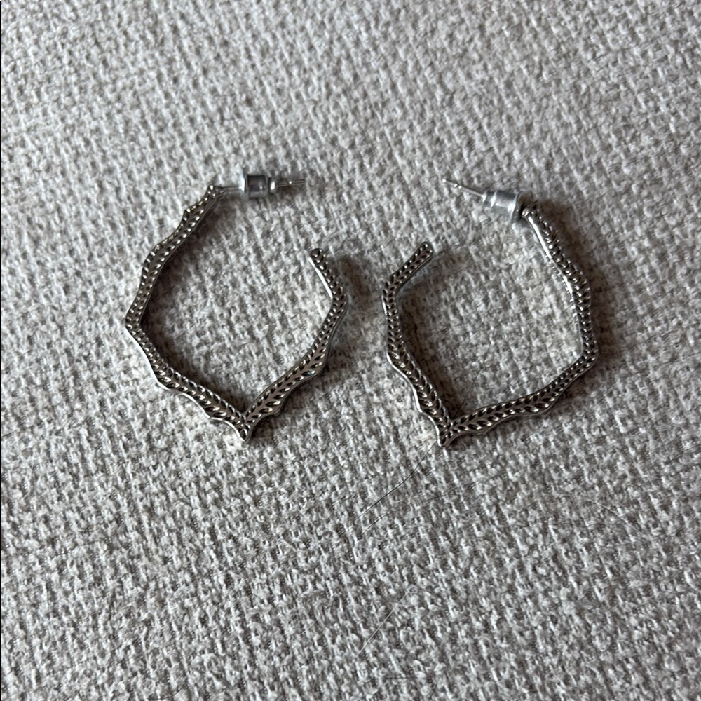 Elegant Silver Hoop Earrings